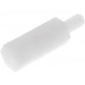 ; Screwed spacer sleeve; hexagonal; polyamide; M3; M3; 14mm; FIX&FASTEN