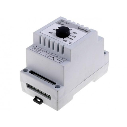 TPMC-8W; Module: regulator; NTC 47kOhm; temperature; NO,relay; DIN; 20÷90°C; ETRON
