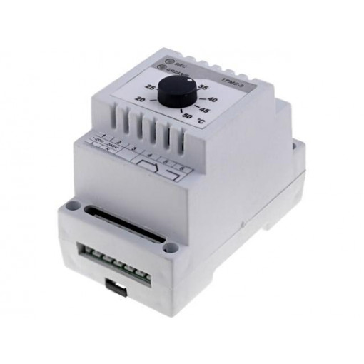 TPMC-9; Module: regulator; NTC 47kOhm; temperature; NC,relay; DIN; 20÷50°C; ETRON