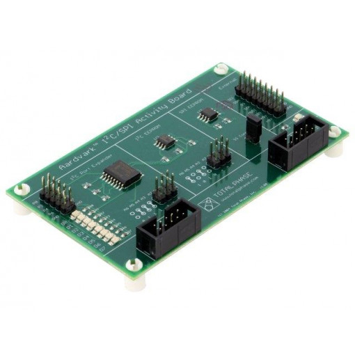 I2C/SPI ACTIVITY BOARD; Prototype board; IDC10 x2,pin strips; Interface: I2C,SPI; TOTAL PHASE I2C/SPI ACTIVITY BOARD; Prototype board; IDC10 x2,pin strips; Interface: I2C,SPI; TOTAL PHASE