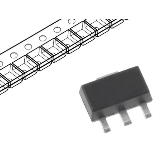 TP2510N8-G; Transistor: P-MOSFET; unipolar; -100V; -1.5A; 1.6W; SOT89-3; MICROCHIP (SUPERTEX)