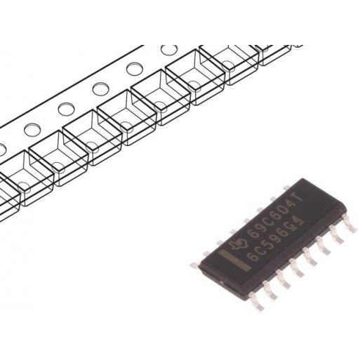 TPIC6C596DRG4; IC: peripheral circuit; 8bit,shift register; SMD; SO16; -40÷125°C; TEXAS INSTRUMENTS