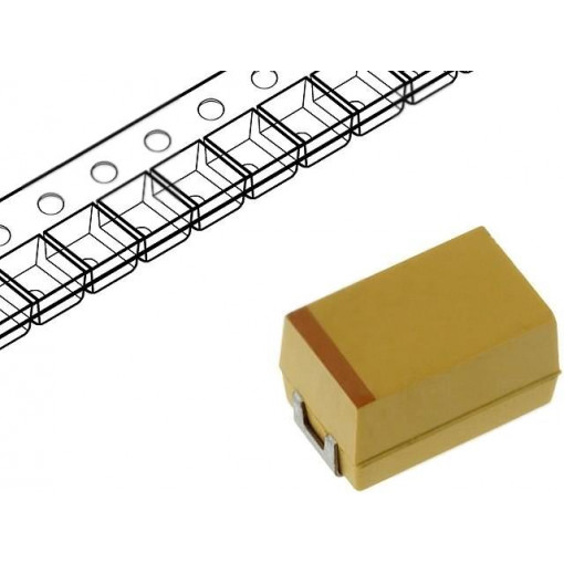 TPSE337K010R0060; Capacitor: tantalum; low ESR; 330uF; 10VDC; Case: E; 2917; ESR: 60mΩ; AVX