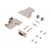 6355-0058-11; D-Sub; PIN: 15; plug; female; soldering; for cable; black; ENCITECH