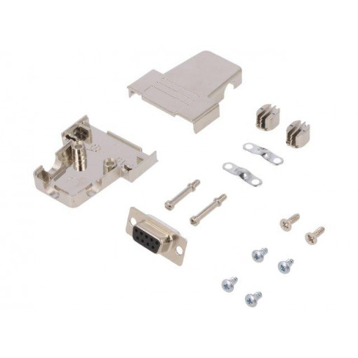 6355-0058-11; D-Sub; PIN: 15; plug; female; soldering; for cable; black; ENCITECH