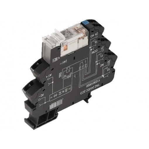 1123610000; Relay: interface; DPDT; Ucoil: 24VDC; 8A; Uswitch: max.250VDC; WEIDMÜLLER 1123610000; Relay: interface; DPDT; Ucoil: 24VDC; 8A; Uswitch: max.250VDC; WEIDMÜLLER