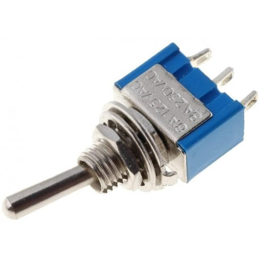 ; Switch: toggle; Pos: 3; SP3T; ON-OFF-ON; 3A/250VAC; -25÷85°C; 