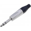TS3P; Plug; Jack 6,35mm; male; stereo; straight; for cable; soldering; AMPHENOL TS3P; Plug; Jack 6,35mm; male; stereo; straight; for cable; soldering; AMPHENOL