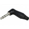 TS3RBJ; Plug; Jack 6,35mm; male; stereo; angled 90°; for cable; soldering; AMPHENOL