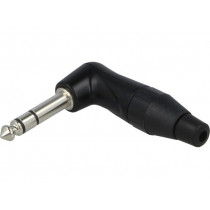 TS3RBJ; Plug; Jack 6,35mm; male; stereo; angled 90°; for cable; soldering; AMPHENOL