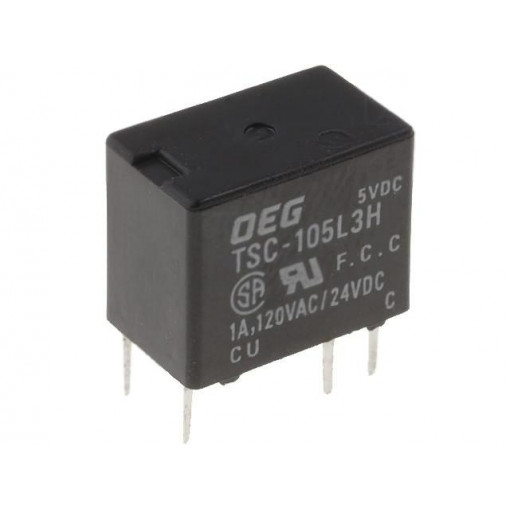 1-1419130-2; Relay: electromagnetic; SPDT; Ucoil: 5VDC; 1A/120VAC; 1A/24VDC; TE Connectivity