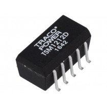 TSM 1212D; Converter: DC/DC; 1W; Uin: 10.8÷13.2V; Uout: 12VDC; Uout2: -12VDC; TRACO POWER