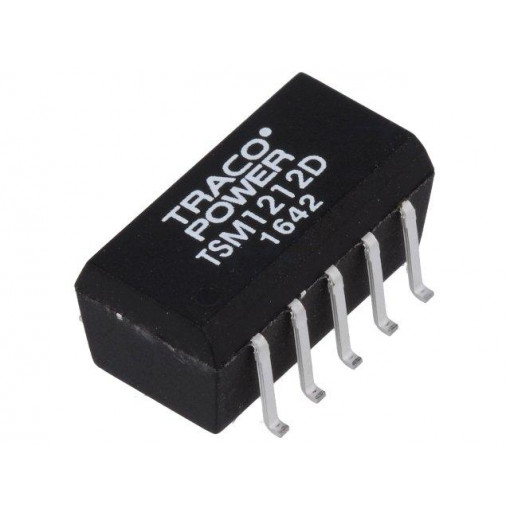 TSM 1212D; Converter: DC/DC; 1W; Uin: 10.8÷13.2V; Uout: 12VDC; Uout2: -12VDC; TRACO POWER