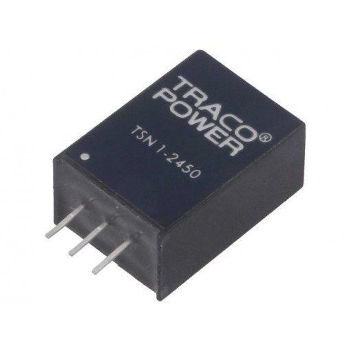 TSN 1-2450; Converter: DC/DC; Uin: 7÷32V; -5VDC; Iout: 1A; SIP3; 16.5x11.7x7.5mm; TRACO POWER