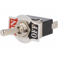 KN3(C)101APA1; Switch: toggle; Pos: 2; SPST; OFF-ON; 10A/250VAC; Leads: connectors; 