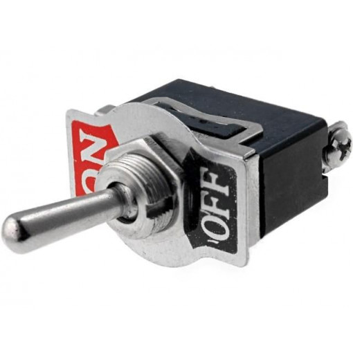 TSP104AA1; Switch: toggle; Pos: 2; SPST; (ON)-OFF; 10A/250VAC; Leads: M3 screws; TSP104AA1; Switch: toggle; Pos: 2; SPST; (ON)-OFF; 10A/250VAC; Leads: M3 screws;