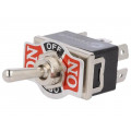KN3(C)203AP; Switch: toggle; Pos: 3; DP3T; ON-OFF-ON; 10A/250VAC; -25÷85°C; 50mΩ; 