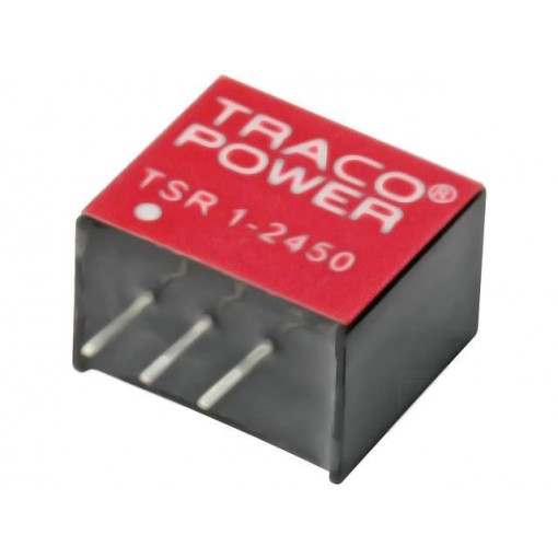 TSR 1-2450; Converter: DC/DC; Uin: 6.5÷36V; 5VDC; Iout: 1A; SIP3; 1.9g; 500kHz; TRACO POWER