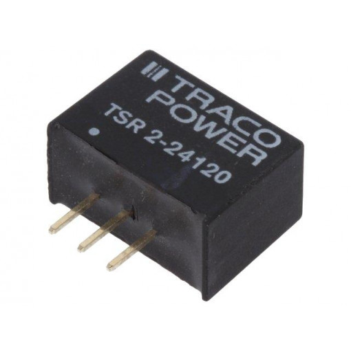 TSR 2-24120; Converter: DC/DC; Uin: 15÷36V; 12VDC; Iout: 2A; SIP3; 14x10.1x7.5mm; TRACO POWER