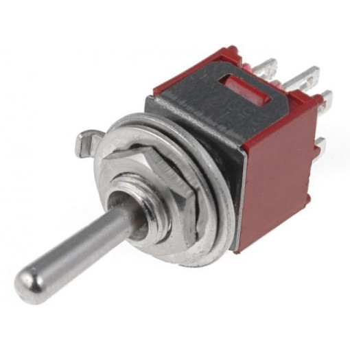 TSSM2032A1; Switch: toggle; Pos: 3; DP3T; ON-OFF-ON; 1A/250VAC; -55÷65°C; 20mΩ; TSSM2032A1; Switch: toggle; Pos: 3; DP3T; ON-OFF-ON; 1A/250VAC; -55÷65°C; 20mΩ;