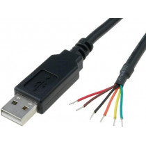 TTL-232R-3V3-WE; Module: cable integrated; USB; USB A; V: lead; UI/O: 3,3 V; FTDI TTL-232R-3V3-WE; Module: cable integrated; USB; USB A; V: lead; UI/O: 3,3 V; FTDI