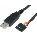 TTL-232R-5V; Module: cable integrated; UART,USB; USB A,pin strips; V: lead; FTDI