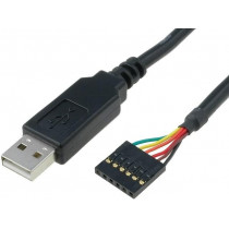 TTL-232R-5V; Module: cable integrated; UART,USB; USB A,pin strips; V: lead; FTDI TTL-232R-5V; Module: cable integrated; UART,USB; USB A,pin strips; V: lead; FTDI