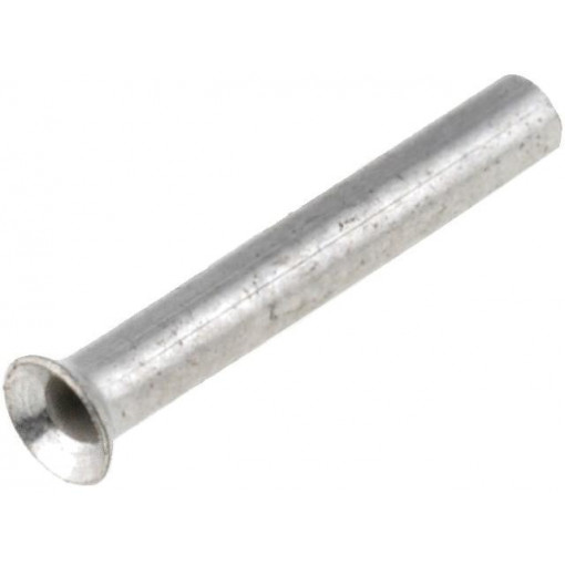 TUL-NI-00106; Bootlace ferrule; non-insulated; copper; 0.14mm2; 6mm; tinned; NINIGI TUL-NI-00106; Bootlace ferrule; non-insulated; copper; 0.14mm2; 6mm; tinned; NINIGI