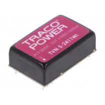 TVN 5-2411WI; Converter: DC/DC; 5W; Uin: 9÷36V; Uout: 5VDC; Iout: 1000mA; DIP24; TRACO POWER