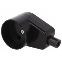 GN-160K CZ; Connector: AC supply; female; socket; 2P; 250VAC; 16A; Type: round; JONEX