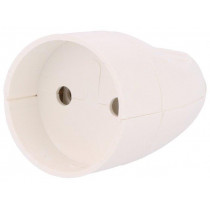 GN-161 BI; Connector: AC supply; female; socket; 2P; 250VAC; 16A; Type: round; JONEX