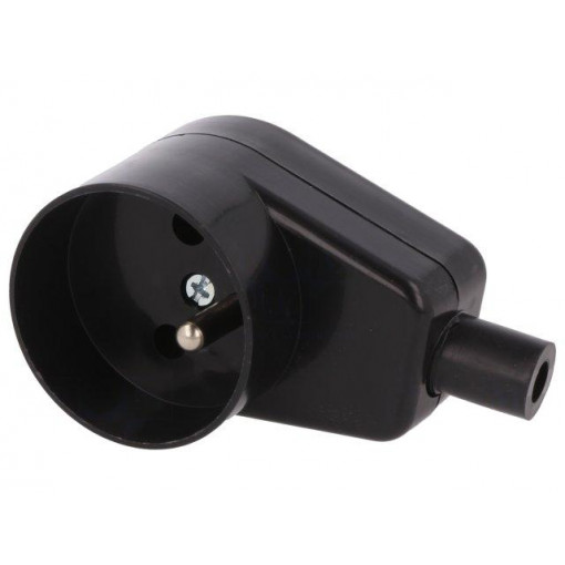 GN-170K CZ; Connector: AC supply; female; socket; 2P+PE; 250VAC; 16A; black; JONEX