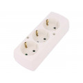 GN-370S BI; Connector: AC supply; female; splitter; 2P+PE; 250VAC; 16A; white; JONEX GN-370S BI; Connector: AC supply; female; splitter; 2P+PE; 250VAC; 16A; white; JONEX