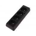 GN-470 CZ; Connector: AC supply; female; splitter; 2P+PE; 250VAC; 16A; black; JONEX GN-470 CZ; Connector: AC supply; female; splitter; 2P+PE; 250VAC; 16A; black; JONEX
