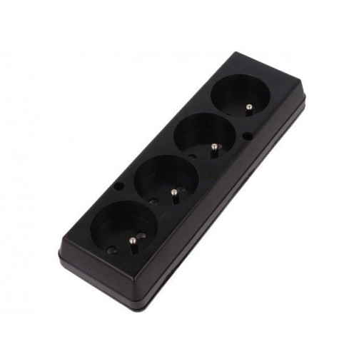 GN-470 CZ; Connector: AC supply; female; splitter; 2P+PE; 250VAC; 16A; black; JONEX