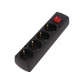 GN-470SWS CZ; Connector: AC supply; female; splitter; 2P+PE; 250VAC; 16A; black; JONEX GN-470SWS CZ; Connector: AC supply; female; splitter; 2P+PE; 250VAC; 16A; black; JONEX