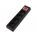 GN-470WS CZ; Connector: AC supply; female; splitter; 2P+PE; 250VAC; 16A; black; JONEX GN-470WS CZ; Connector: AC supply; female; splitter; 2P+PE; 250VAC; 16A; black; JONEX