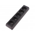 GN-570 CZ; Connector: AC supply; female; splitter; 2P+PE; 250VAC; 16A; black; JONEX GN-570 CZ; Connector: AC supply; female; splitter; 2P+PE; 250VAC; 16A; black; JONEX