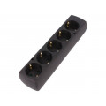 GN-570S CZ; Connector: AC supply; female; splitter; 2P+PE; 250VAC; 16A; black; JONEX GN-570S CZ; Connector: AC supply; female; splitter; 2P+PE; 250VAC; 16A; black; JONEX