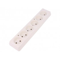 GN-660 BI; Connector: AC supply; female; splitter; 2P; 250VAC; 16A; Type: round; JONEX