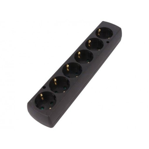 GN-670S CZ; Connector: AC supply; female; splitter; 2P+PE; 250VAC; 16A; black; JONEX