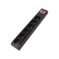 GN-670WS CZ; Connector: AC supply; female; splitter; 2P+PE; 250VAC; 16A; black; JONEX GN-670WS CZ; Connector: AC supply; female; splitter; 2P+PE; 250VAC; 16A; black; JONEX
