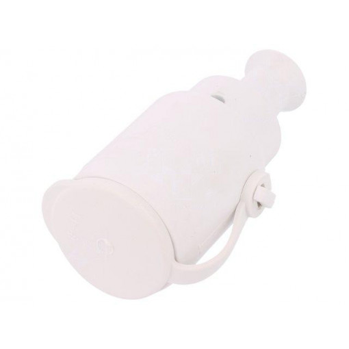 GN-H2 BI; Connector: AC supply; female; socket; 2P+PE; 250VAC; 16A; white; JONEX