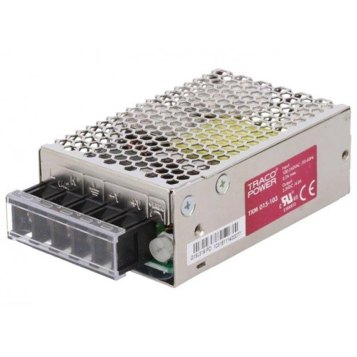 TXM 015-103; Power supply: switched-mode; modular; 15W; 3.3VDC; 79x51x28.8mm; TRACO POWER