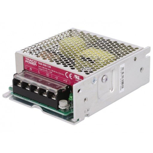 TXM 050-124; Power supply: switched-mode; modular; 50W; 24VDC; 99x82x35mm; 2.2A; TRACO POWER