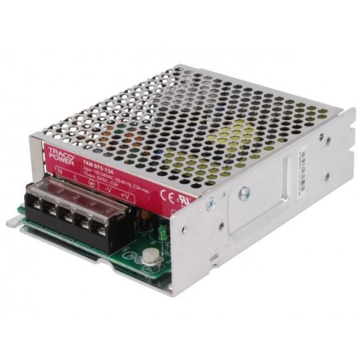 TXM 075-124; Power supply: switched-mode; modular; 75W; 24VDC; 129x99x38mm; TRACO POWER