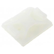 151-11819; Self-adhesive cable holder; polyamide; UL94V-2; natural; L: 32mm; HELLERMANNTYTON