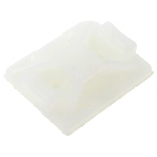 151-11819; Self-adhesive cable holder; polyamide; UL94V-2; natural; L: 32mm; HELLERMANNTYTON