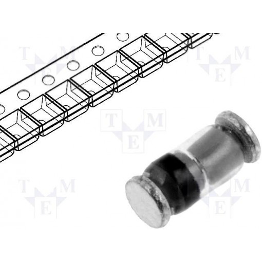 TZMC18-GS08; Diode: Zener; 0.5W; 18V; SMD; reel,tape; MiniMELF; single diode; VISHAY