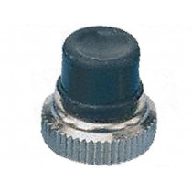 U1401; Cap; Mat: silicone; Actuator colour: black; APEM